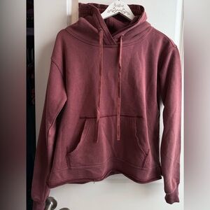 Bohme Washed Burgundy Hoodie Loungewear Bohemian Casual Comfy Outdoors Small